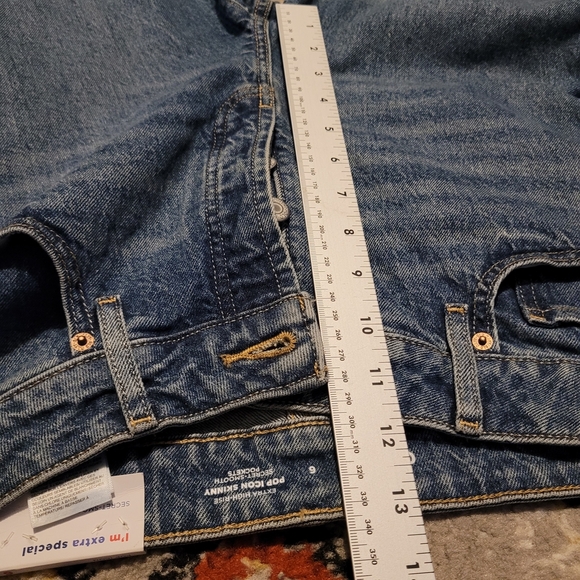 Old Navy Classic Blue Jeans Size 6 Pop Icon Skinny Denim New - Picture 7 of 7